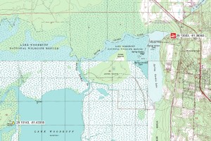 Location of Boat Ramp in Deleon Springs SP and Tick Island Paddle. (10K paddle each way).